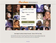 Tablet Screenshot of durbanpersonals.co.za